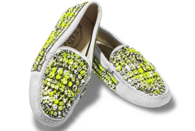 Tod's Couture 'made to order' bedazzling loafers.. 